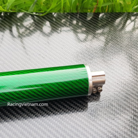 Silencer cacbon fiber green