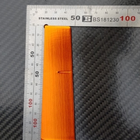 Blade rudder aluminium 7075 orange