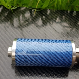 Silencer cacbon fiber blue 3"