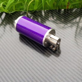 Silencer cacbon fiber purple 3"